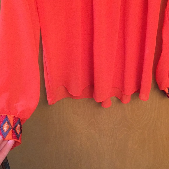 Dressy coral blouse - Picture 3 of 4